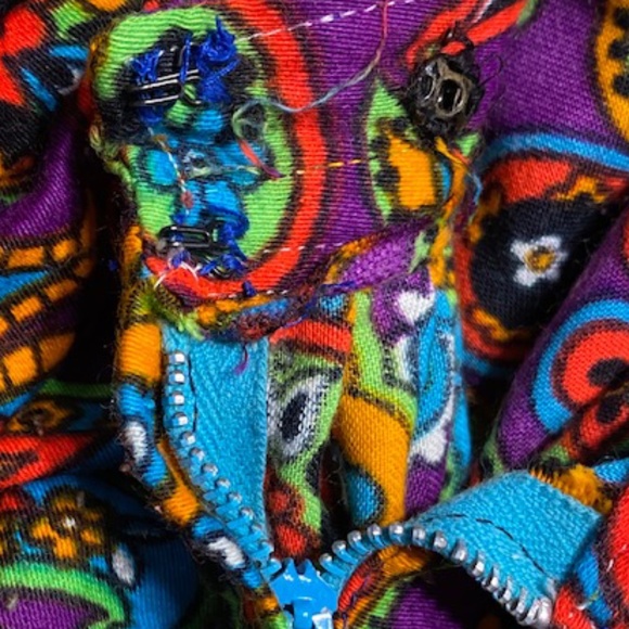 Vintage 80's Handmade Paisley Rosewood Maxi Skirt - Picture 6 of 7